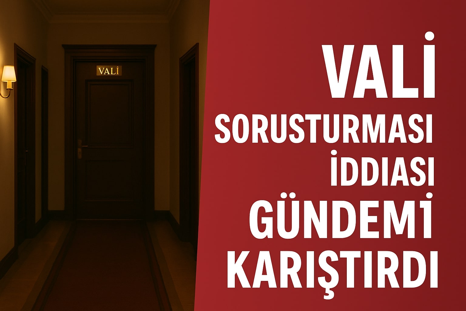 Vali Soruşturması İddiası Gündemi Karıştırdı