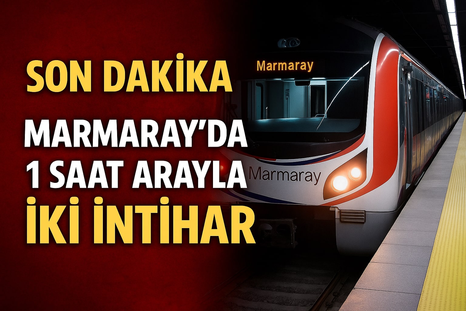 Marmaray Hattında İki Yıkıcı Olay! Seferler Tek Hat Üzerinden Yapıldı