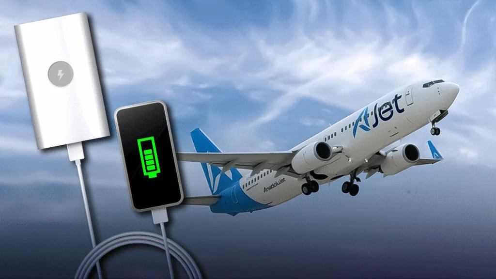 uçakta powerbank