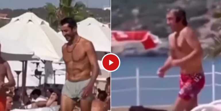 kenan imirzalıoğlu tatilde sahilde