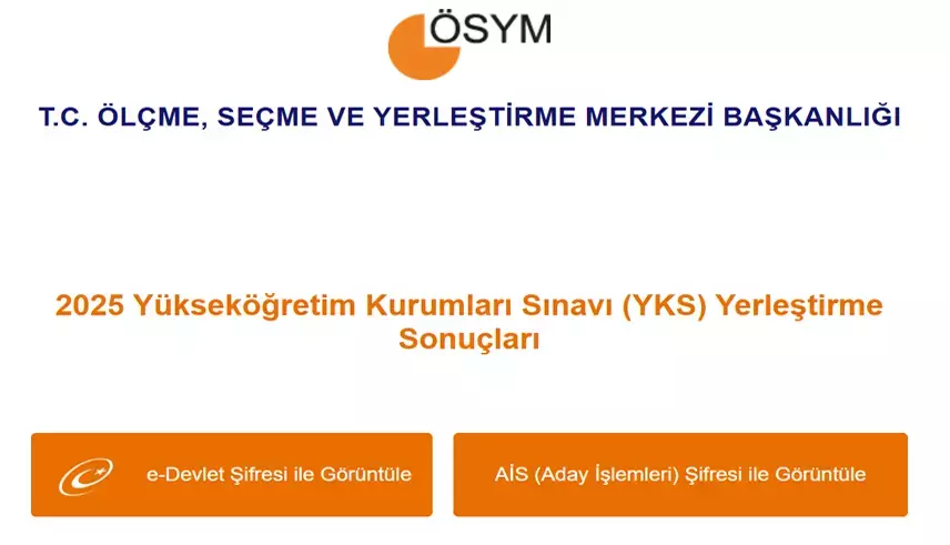 ösym sonuç ekranı